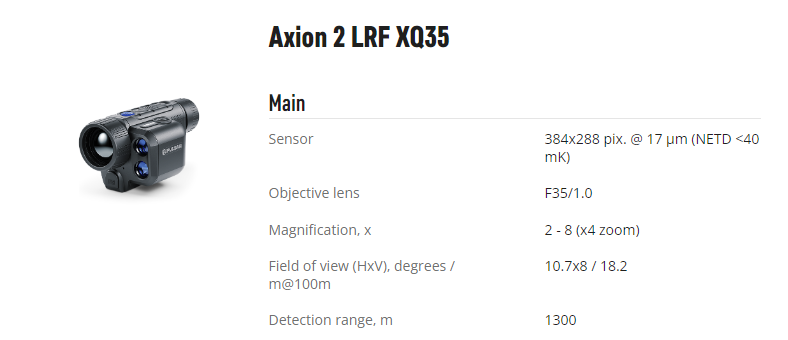 PULSAR AXION 2 LRF XQ35